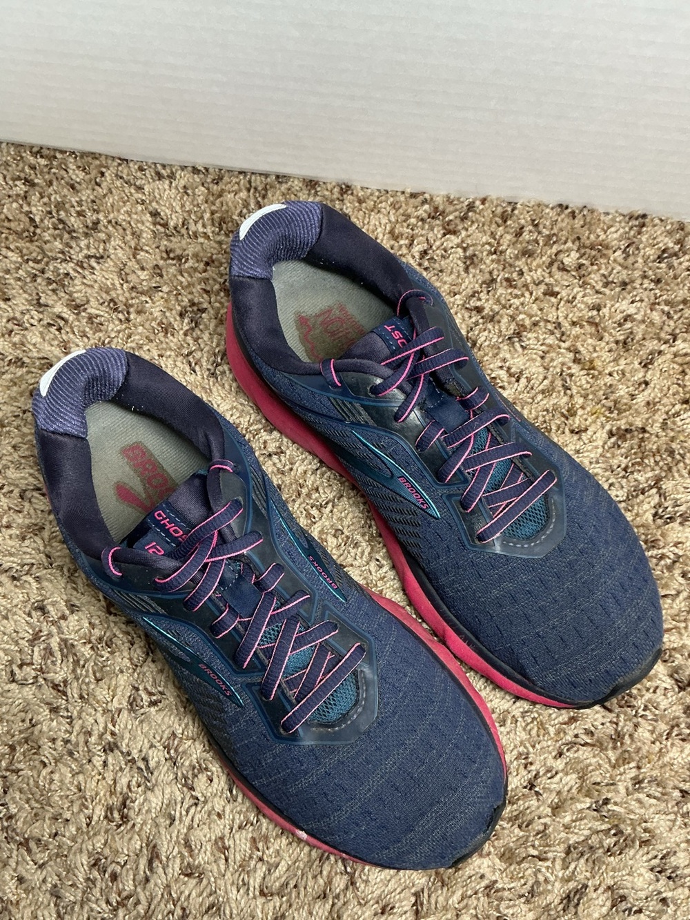 Brooks Ghost 12 Women’s Size 8.5 Navy Pink Running Shoes 1203051B414 - Picture 12 of 16